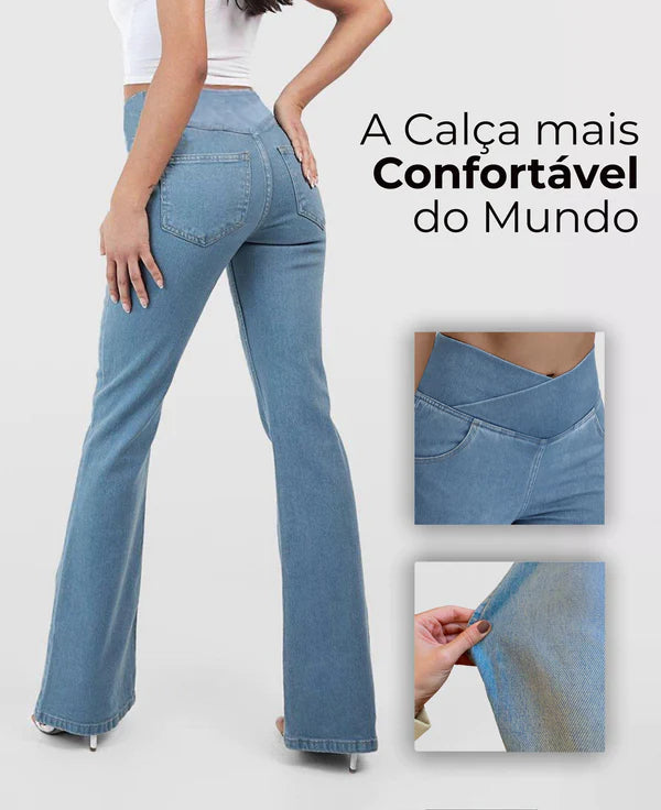 【XS-4XL】 Crossover Jeans s vysokým pasem