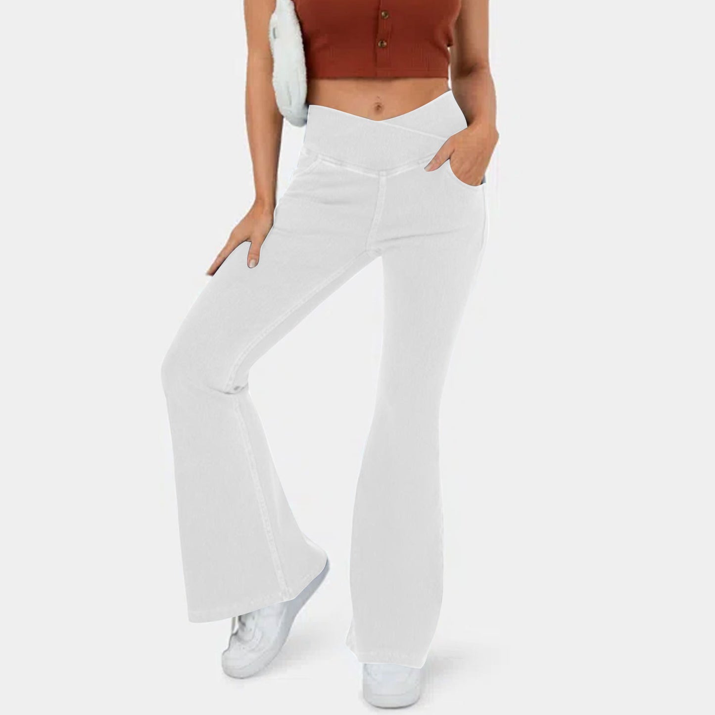 【XS-4XL】 Crossover Jeans s vysokým pasem