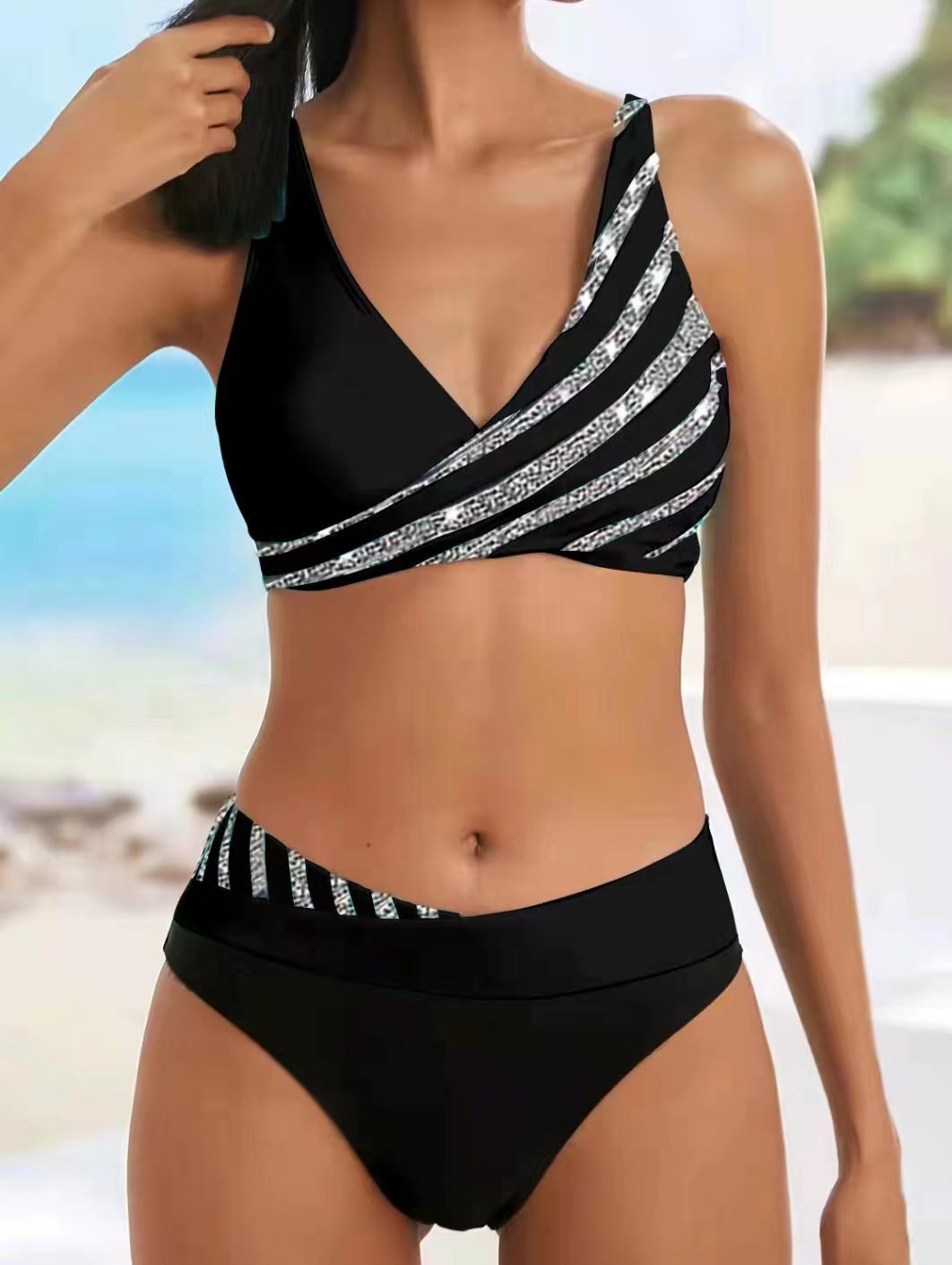 👙🌴【S-3XL】 Novi ženski komplet kupaćih kostima s printom iz 2025