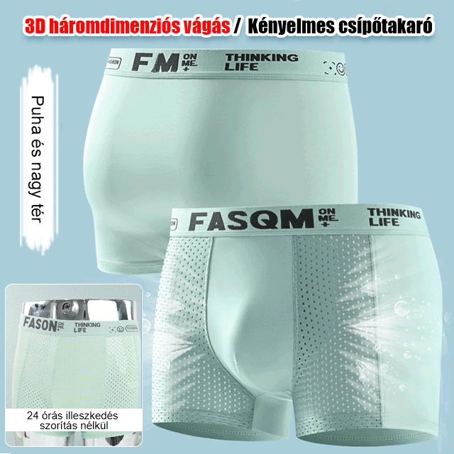 🔥6 kusů za 660 Kč🔥🔥 Nový styl, pohodlné a vzdušné, síťované, ledové hedvábné boxerky ve velkých velikostech 