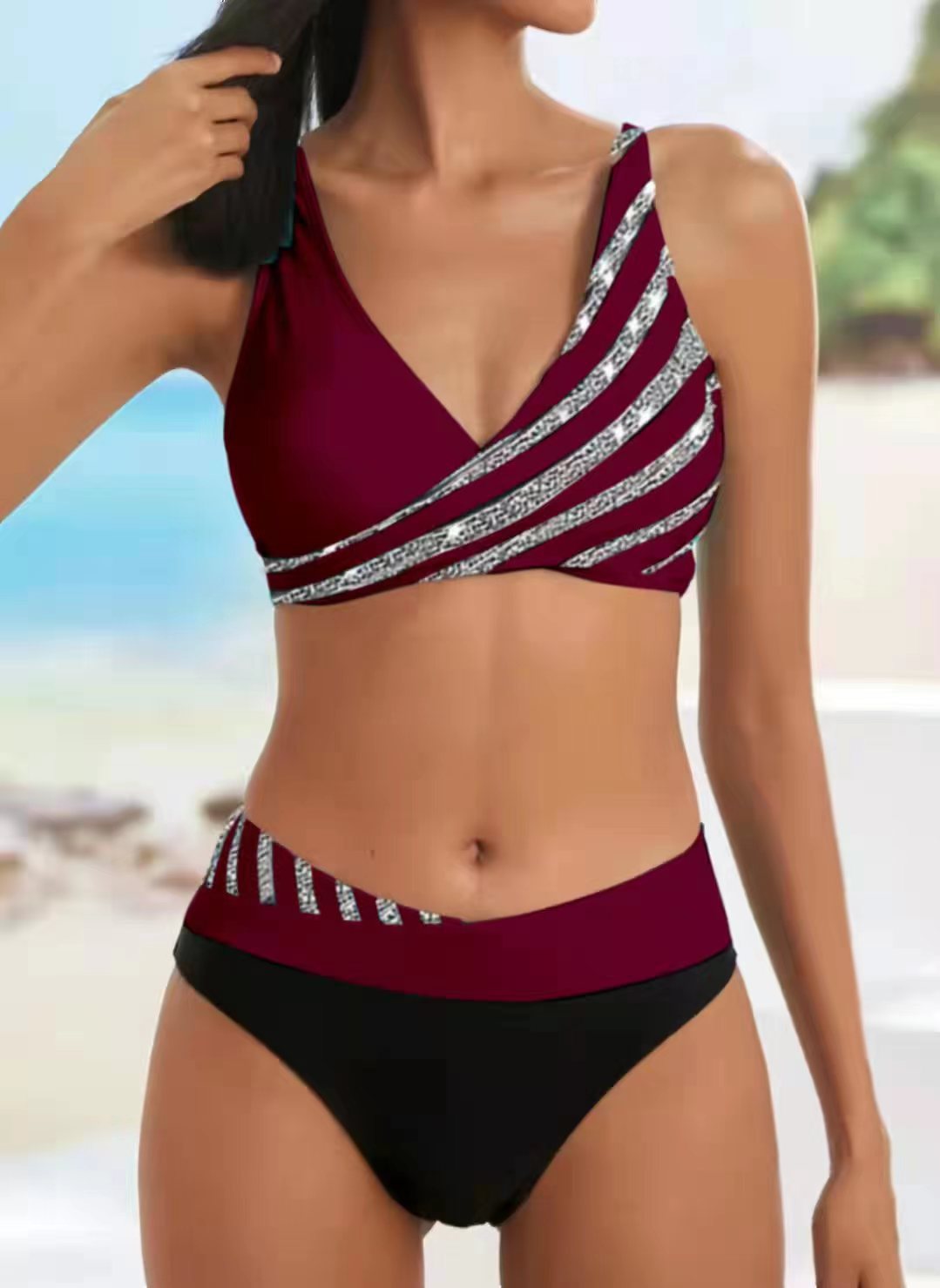 👙🌴【S-3XL】 Novi ženski komplet kupaćih kostima s printom iz 2025